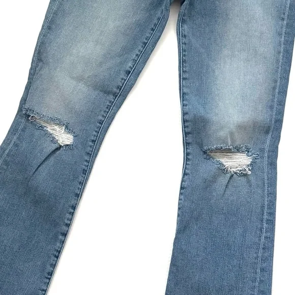 MOTHER The Hustler Ankle Fray Jeans In Thrilling Shots Size 24